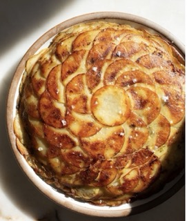 Pommes Anna Layered Potatoes with Garlic Herb Butter